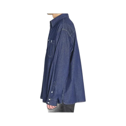 Long-Sleeved Denim Shirt