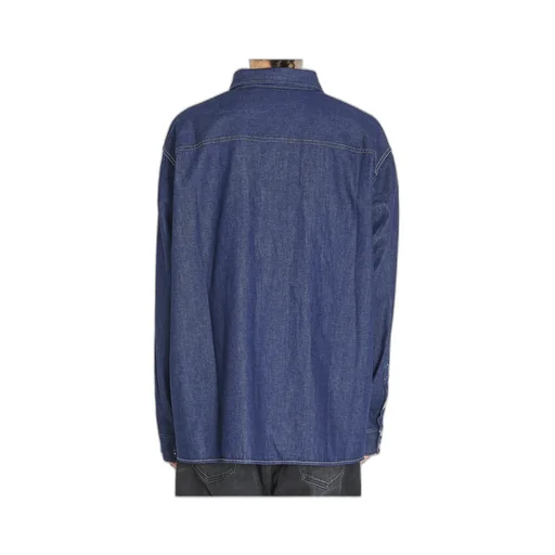Long-Sleeved Denim Shirt