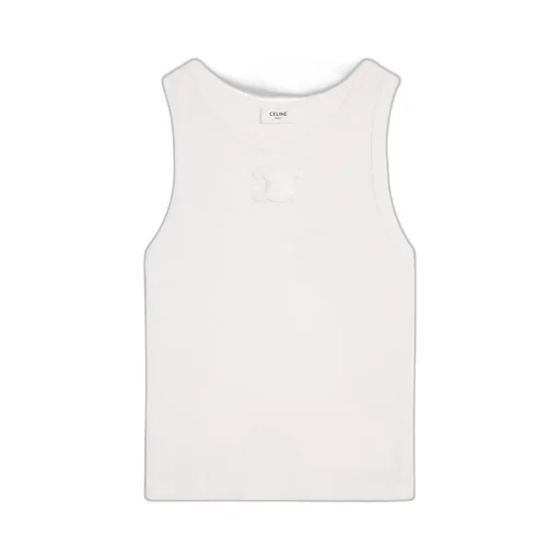 Triomphe Tank Top In Ribbed Cotton