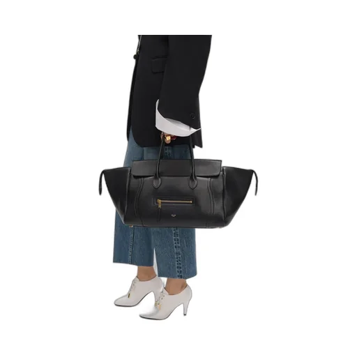Medium New Luggage In Supple Shiny Lambskin