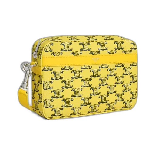 Small Messenger Bag In Triomphe Canvas And Calfskin