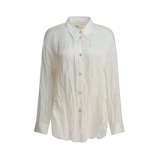 Khaite Long-Sleeved Crinkled Shirt