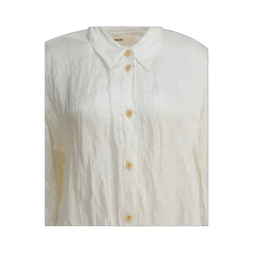 Khaite Long-Sleeved Crinkled Shirt