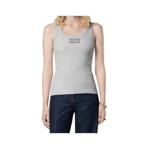 Versace Ribbed Stretch Tank Top
