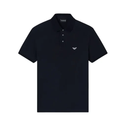Emporio Armani Logo Embroidered Short-Sleeved Polo Shirt