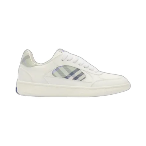 Burberry Checked Detail Low-Top Sneakers