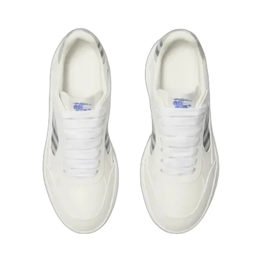 Burberry Checked Detail Low-Top Sneakers