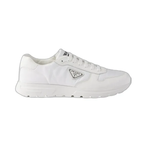Prada Logo Plaque Low-Top Sneakers
