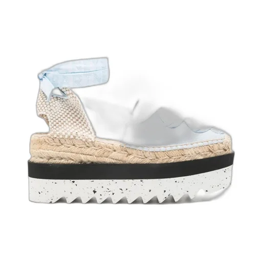 Ribbon-Detail Platform Espadrilles