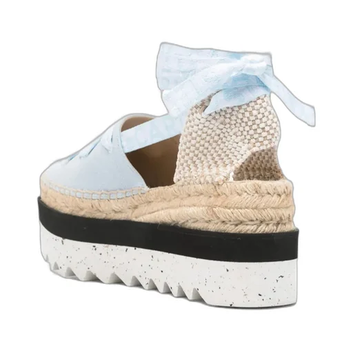 Ribbon-Detail Platform Espadrilles