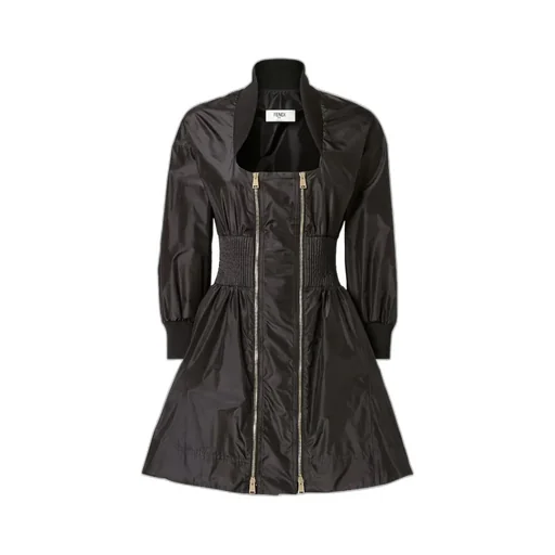 Zip-Up Mini Dress