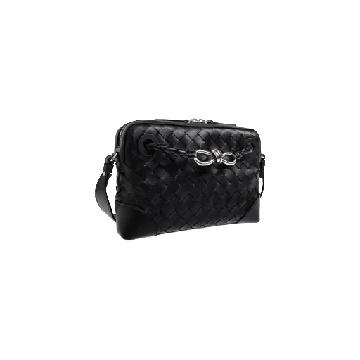 Bottega Veneta Knot Detail Intrecciato Messenger Bag