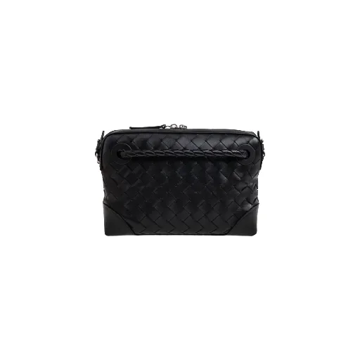 Bottega Veneta Knot Detail Intrecciato Messenger Bag