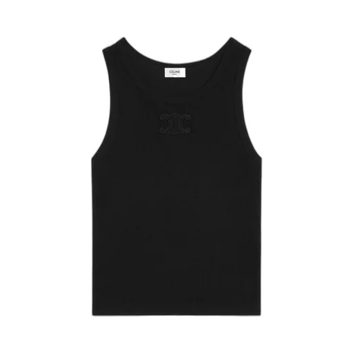 Triomphe Tank Top In Ribbed Cotton