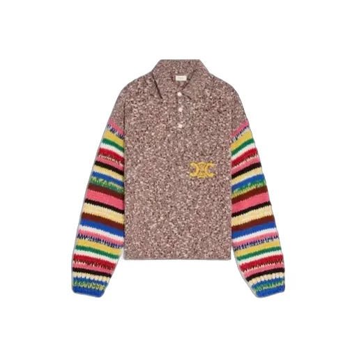 Polo Sweater In Mouline Cotton