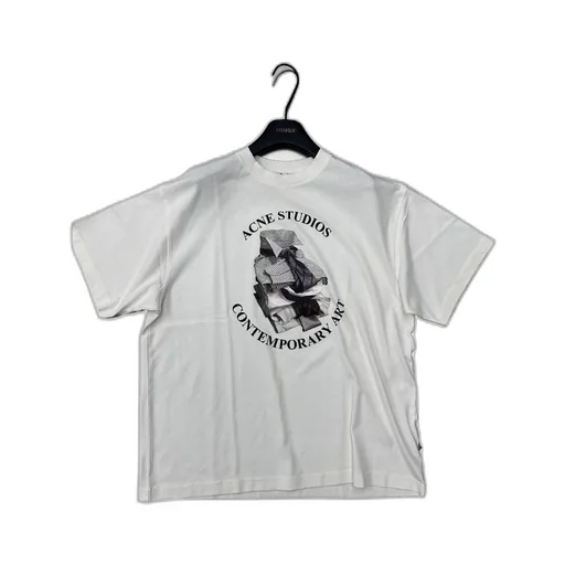 Acne Studios Logo Printed Crewneck T-Shirt