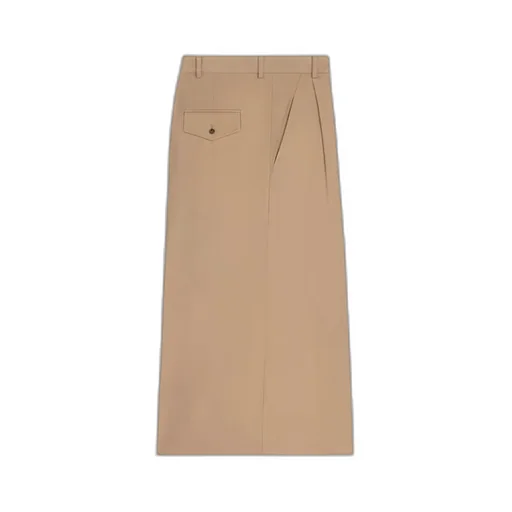 Montauk Cropped Trousers In Cotton And Wool Gabardine
