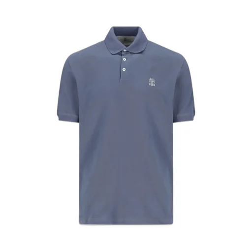 Brunello Cucinelli Logo Detailed Short-Sleeved Polo Shirt