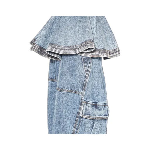 Peplum Denim Top