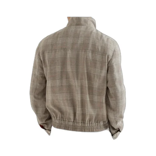 Tartan Stand Collar Jacket