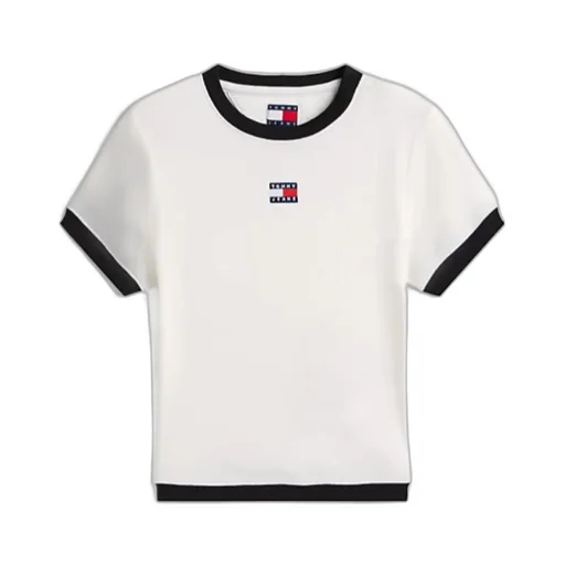 Tommy Badge Ribbed Slim T-Shirt