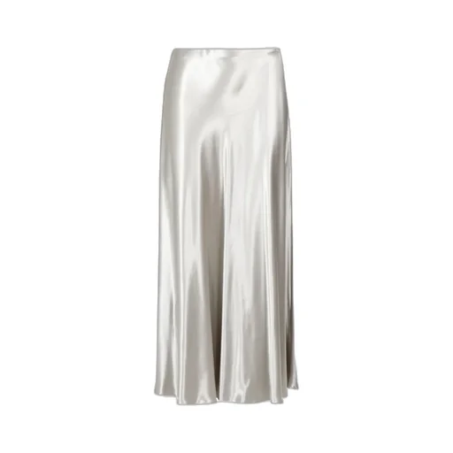 Solid Color Midi Skirt