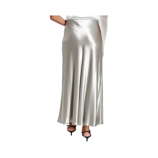 Solid Color Midi Skirt