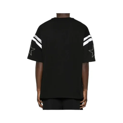 Amiri Logo Stripe-Detailed Crewneck T-Shirt