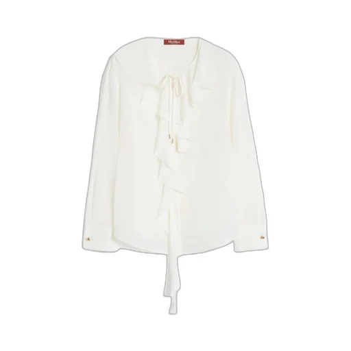 Ruffled Silk Shirt