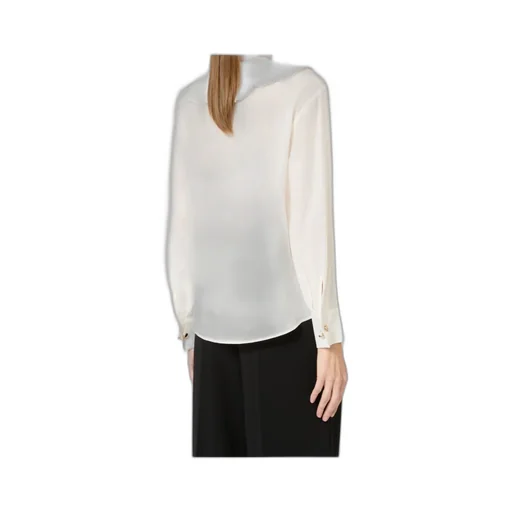 Ruffled Silk Shirt