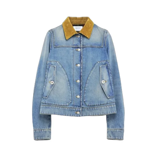Alexander Mcqueen Boxy Denim Jacket