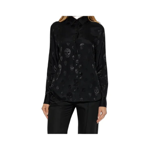 Alexander Mcqueen Skull Printed Long-Sleeve Shirt