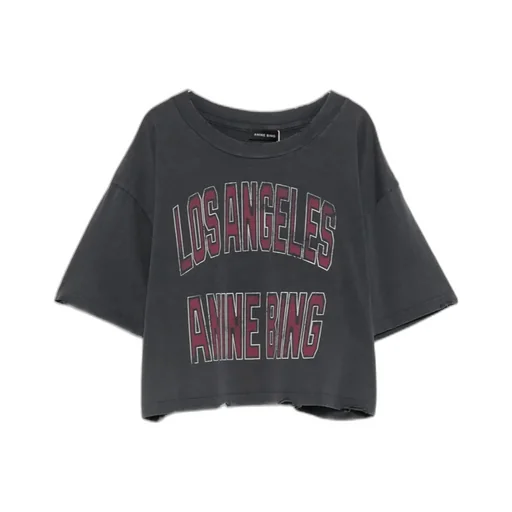 Anine Bing Johnny Logo Crewneck T-Shirt