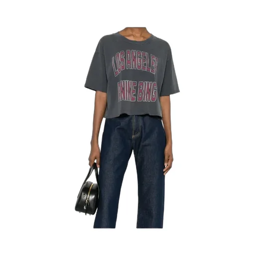 Anine Bing Johnny Logo Crewneck T-Shirt