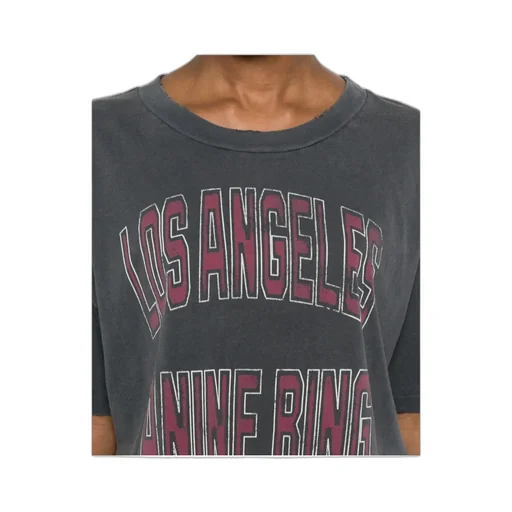 Anine Bing Johnny Logo Crewneck T-Shirt