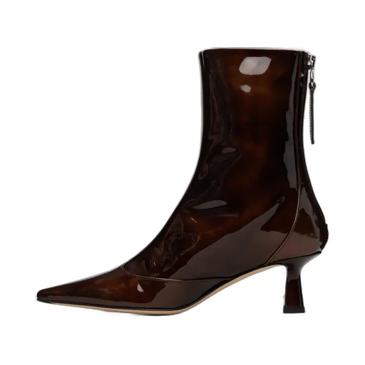 Sila Patent Leather Ankle Boots