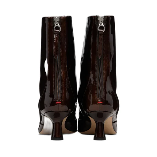 Sila Patent Leather Ankle Boots