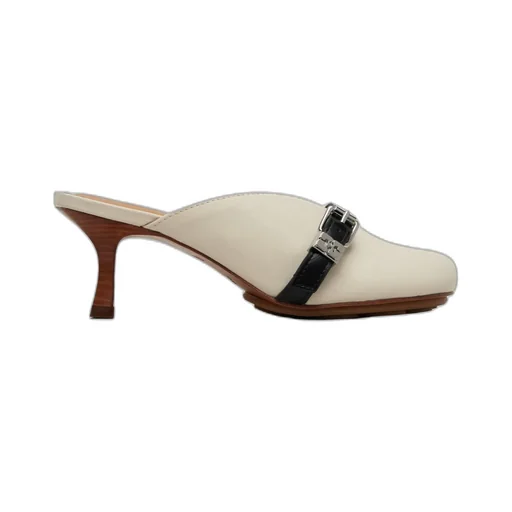 Buckle Heeled Mules