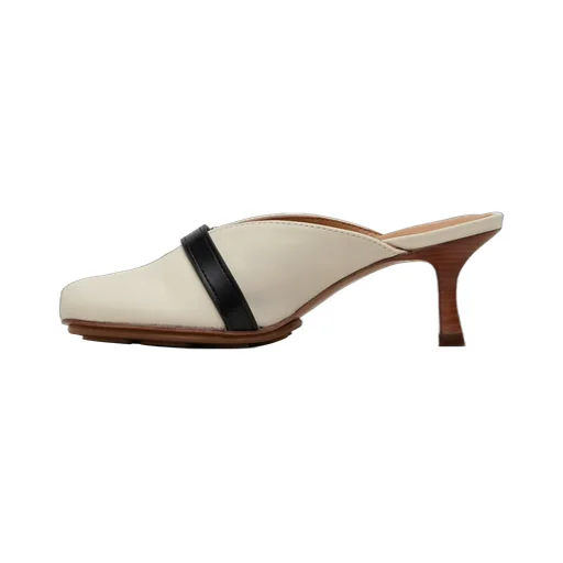 Buckle Heeled Mules