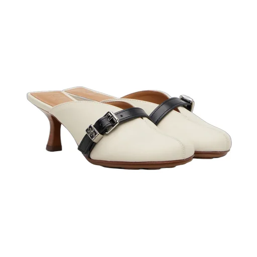 Buckle Heeled Mules