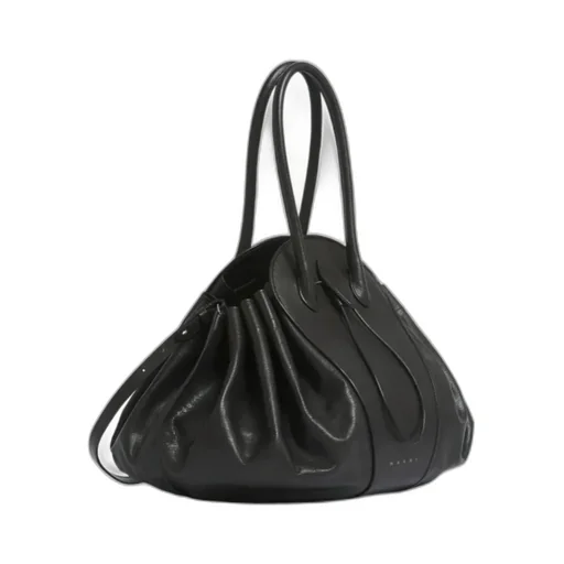 Marni Logo Stamped Tulipea Large Handbag