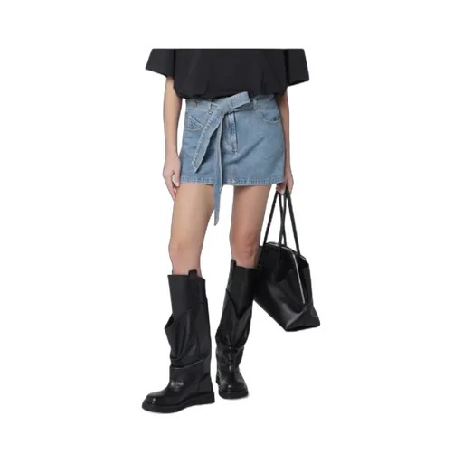 Attico Logo Stitch Mini Skirt