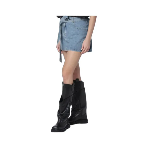 Attico Logo Stitch Mini Skirt