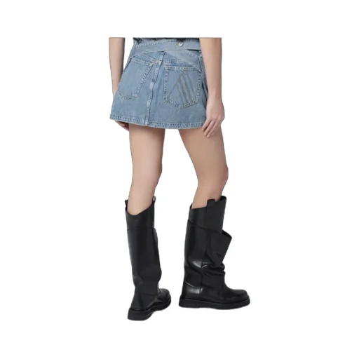 Attico Logo Stitch Mini Skirt