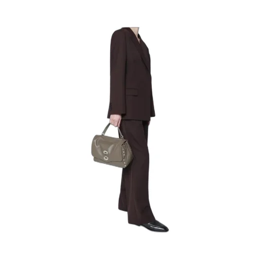 Postina Studded Turn-Lock Tote Bag