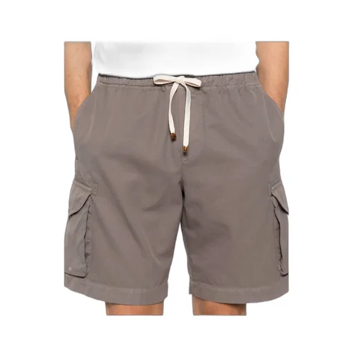 Drawstring-Fastening Cargo Shorts