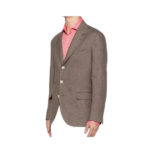 Button-Up Linen Blazer