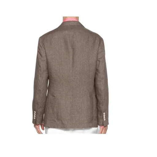 Button-Up Linen Blazer