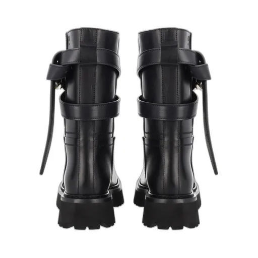Moschino Buckle Ankle Boots