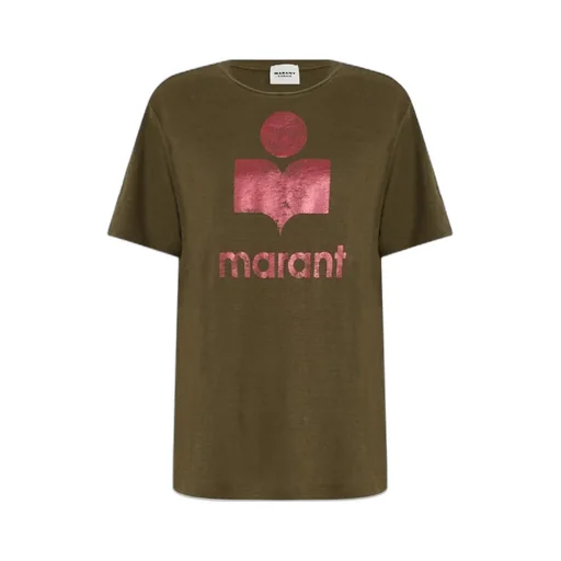 Isabel Marant ÉToile Logo Printed Crewneck T-Shirt